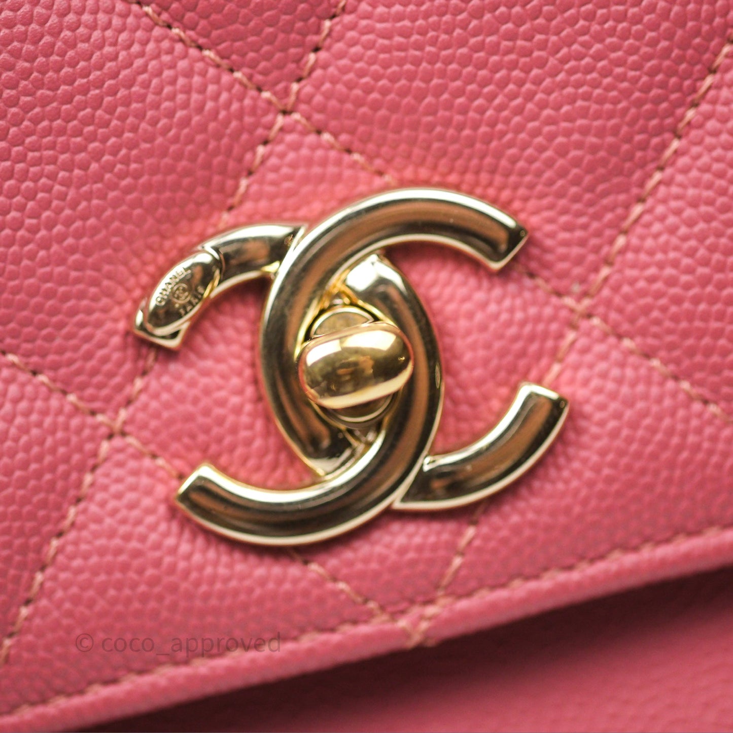 Chanel Quilted Medium Business Affinity Flap Rose Pink Caviar Gold Hardware