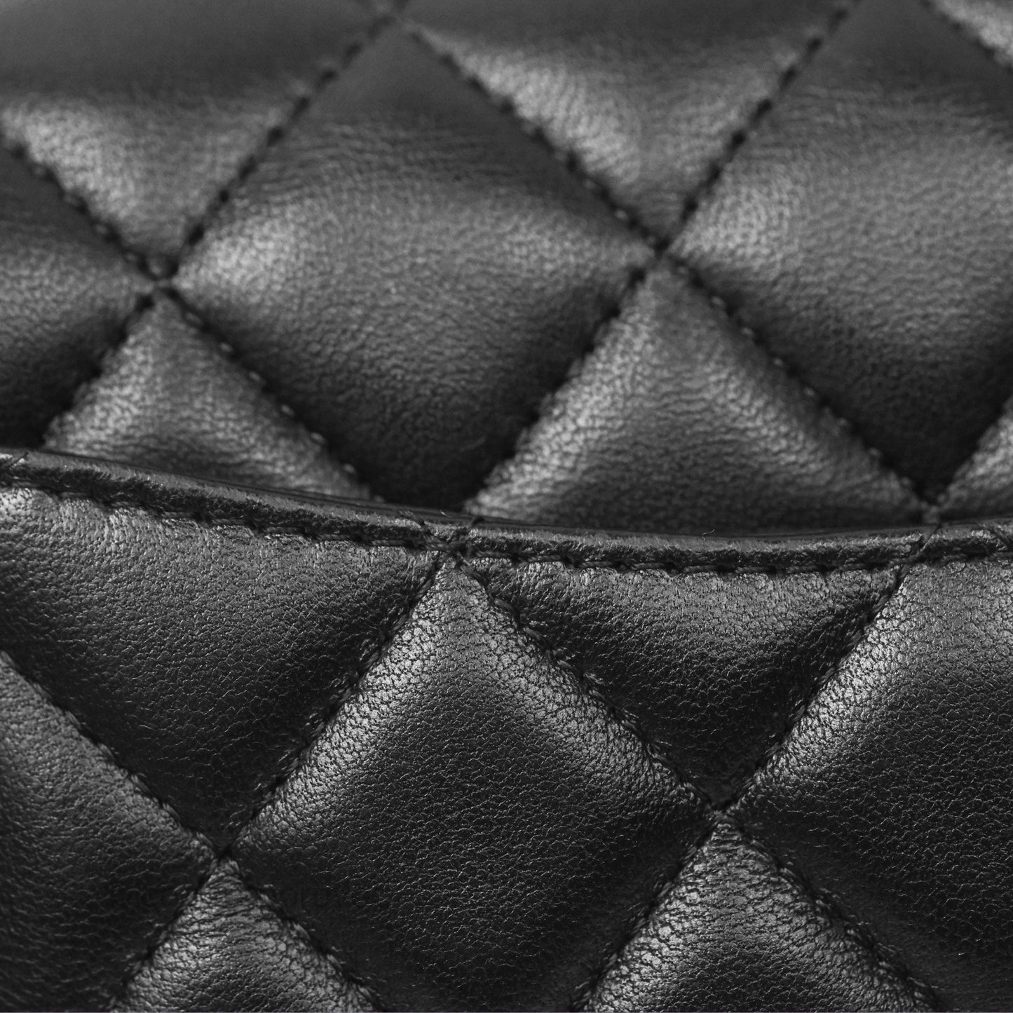 Chanel Mini Rectangular Quilted Black Lambskin Gold Hardware