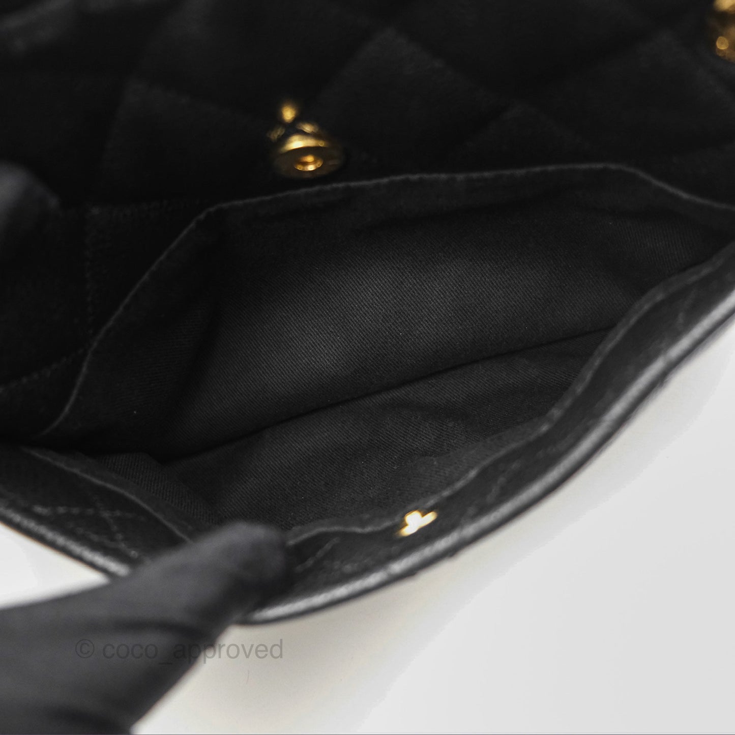 Chanel Quilted Caviar Leather Timeless CC Soft Shopping Tote Bag Black