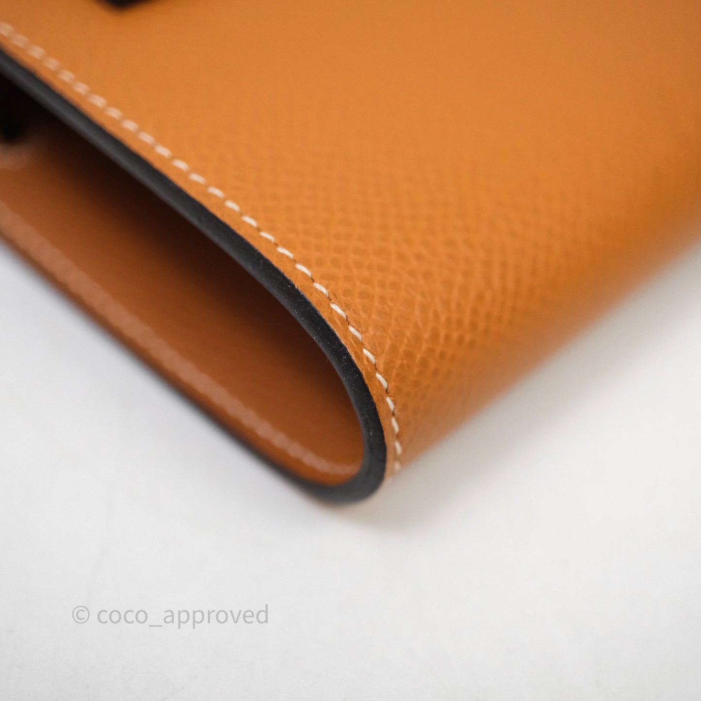 Hermès Kelly To Go Wallet Toffee 1H Epsom Gold Hardware