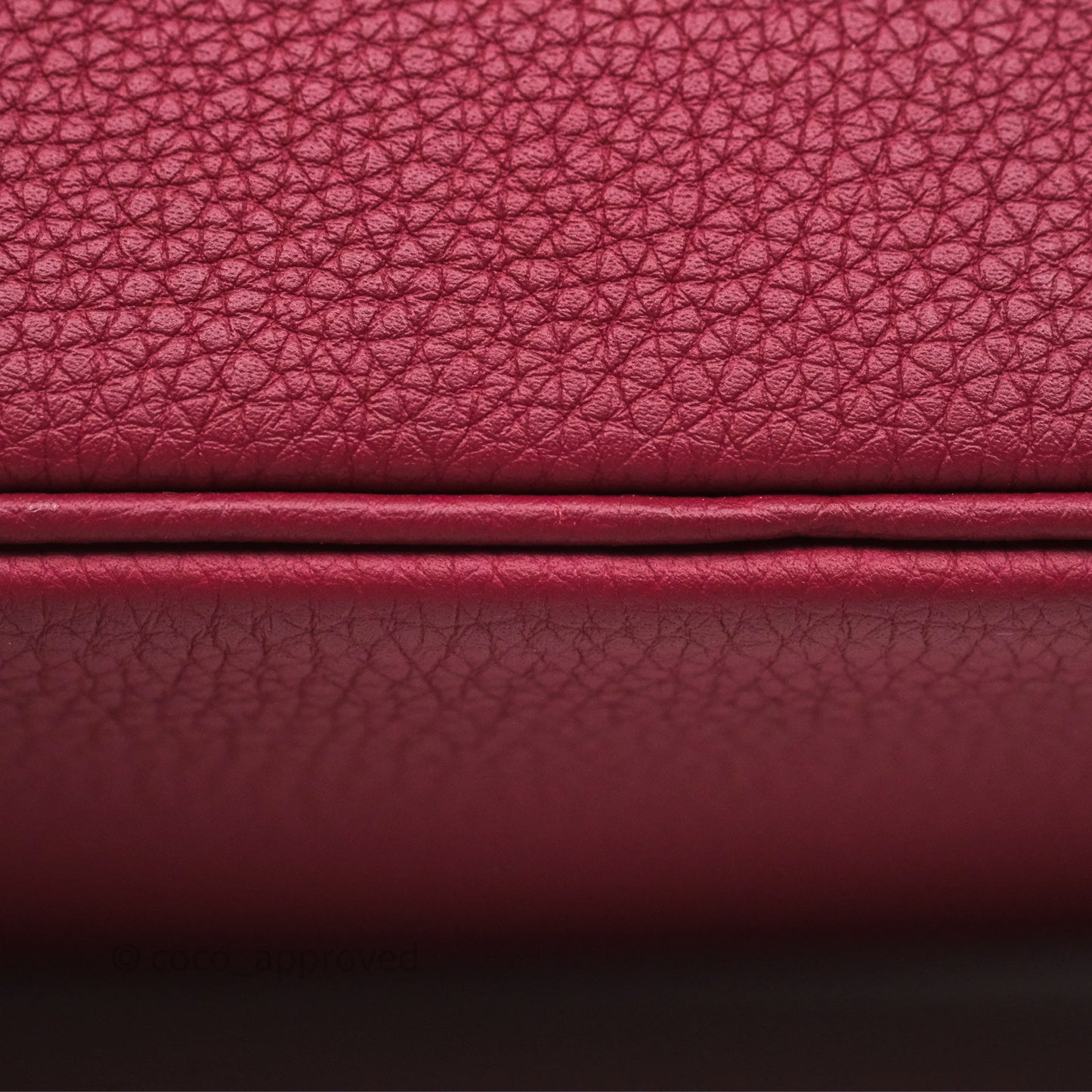 Hermès Birkin 25 Retourne Rouge Grenat Togo Gold Hardware