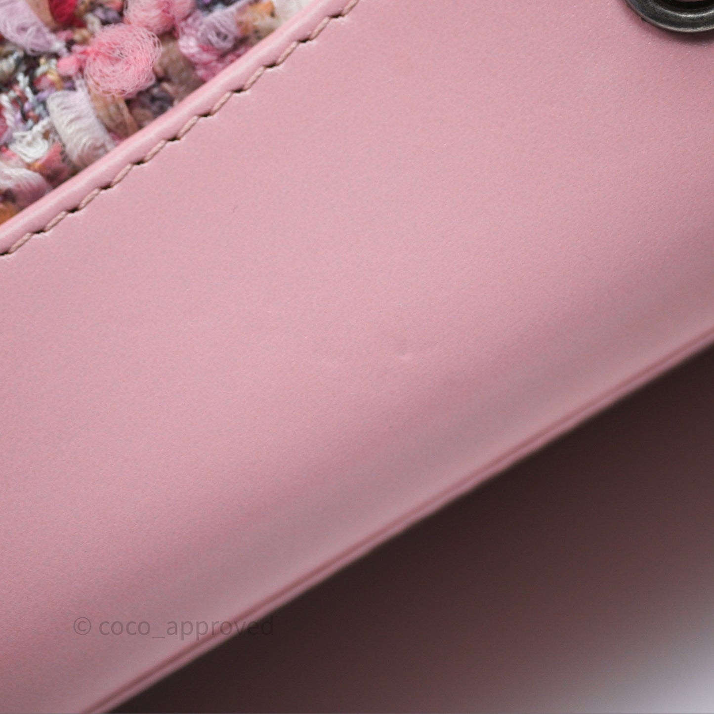 Chanel Gabrielle Small Backpack Pink Tweed Aged Calfskin