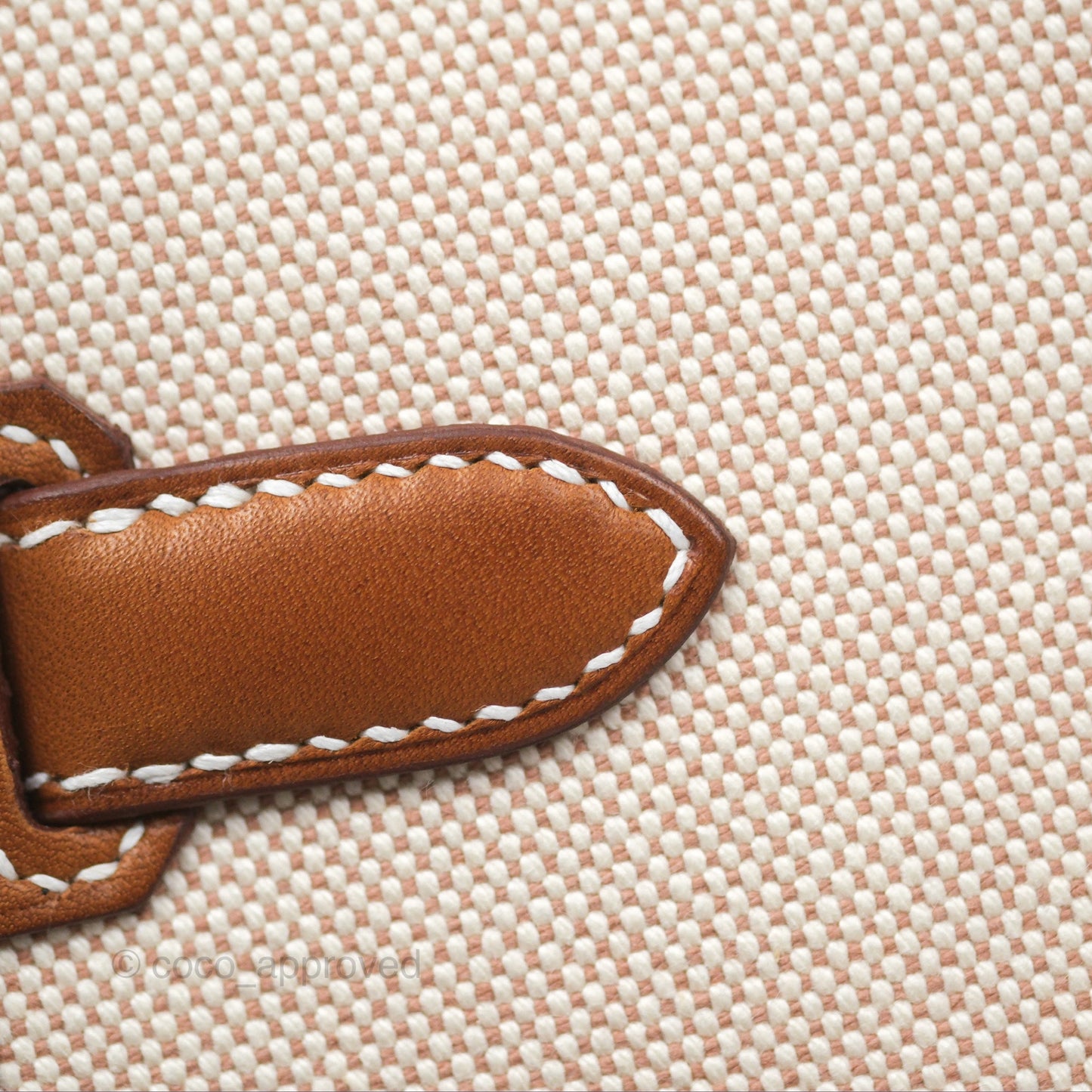Hermès Kelly Depeches 25 Pouch Ecru-beige 14 Toile H/ Fauve 34 Barenia Gold Hardware