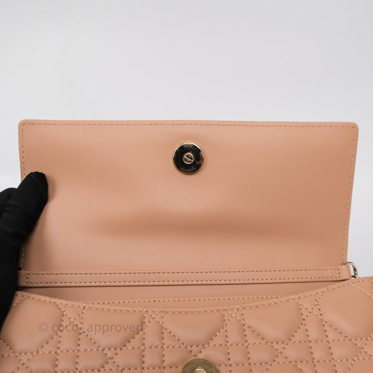 Dior My Dior Mini Bag Rose des Vents Cannage Lambskin