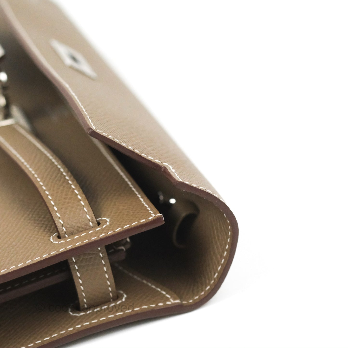 Hermès Kelly To Go Wallet Etoupe Epsom Palladium Hardware