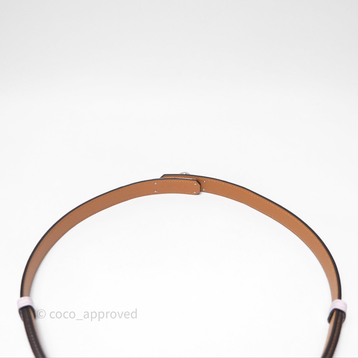 Hermès Epsom Kelly Pocket 18 Belt Mauve Pale 09 Palladium Hardware