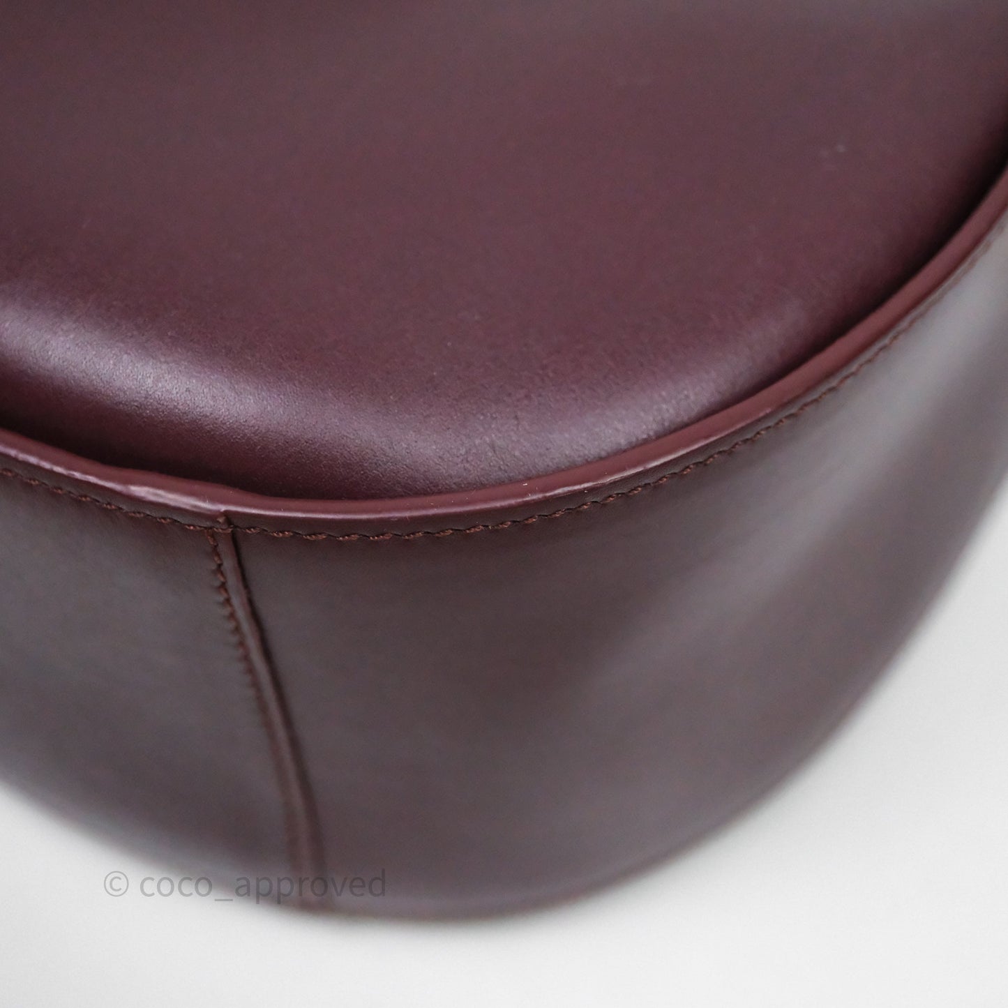 Loewe Hammock Slice Dark Red Bag Gold Hardware