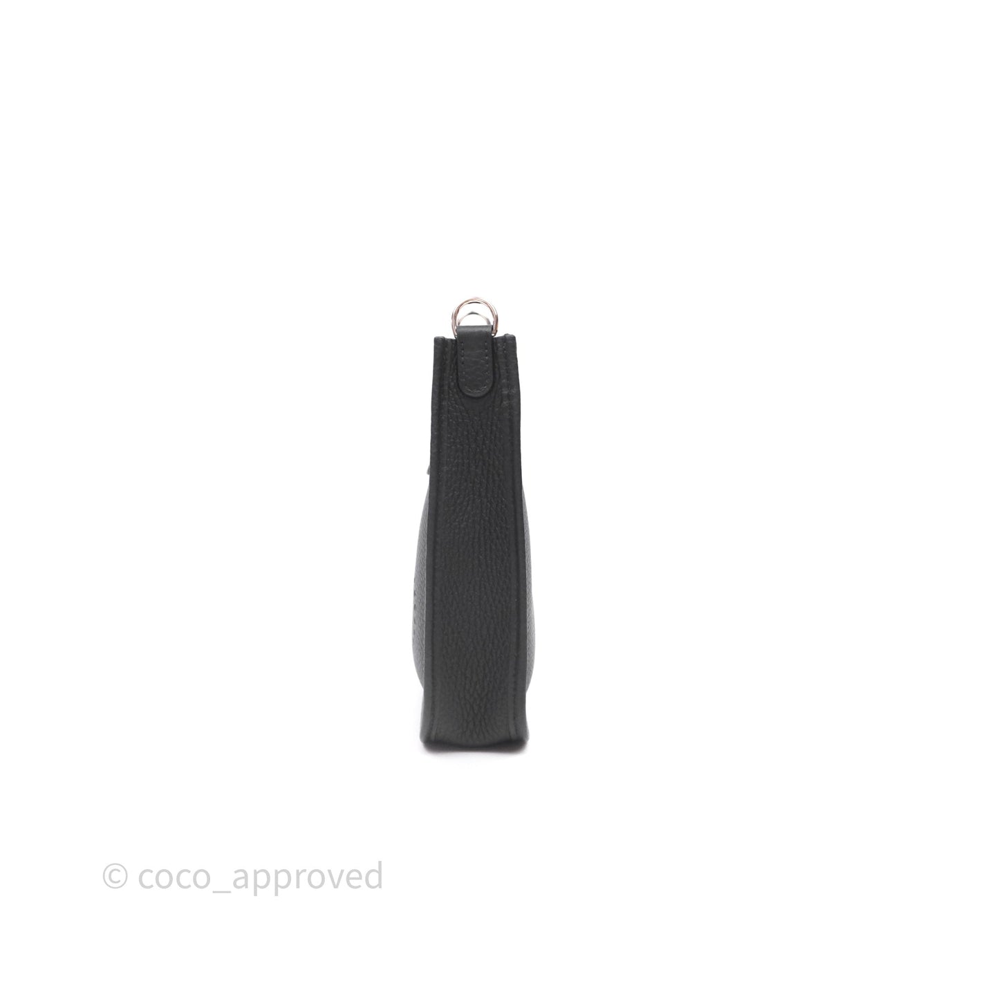 Hermès Mini Evelyne 16 Noir 89 Clemence Palladium Hardware