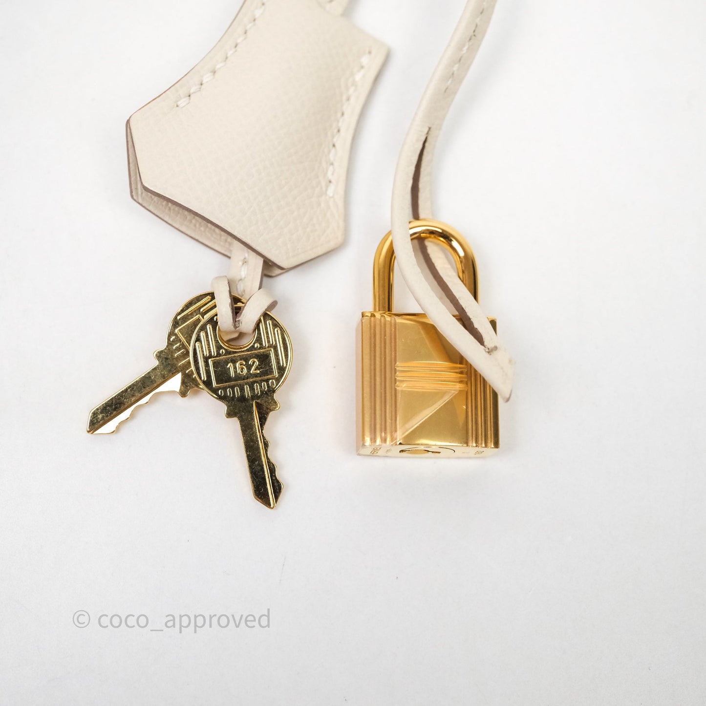 Hermes Kelly 25 Craie Epsom Gold Hardware