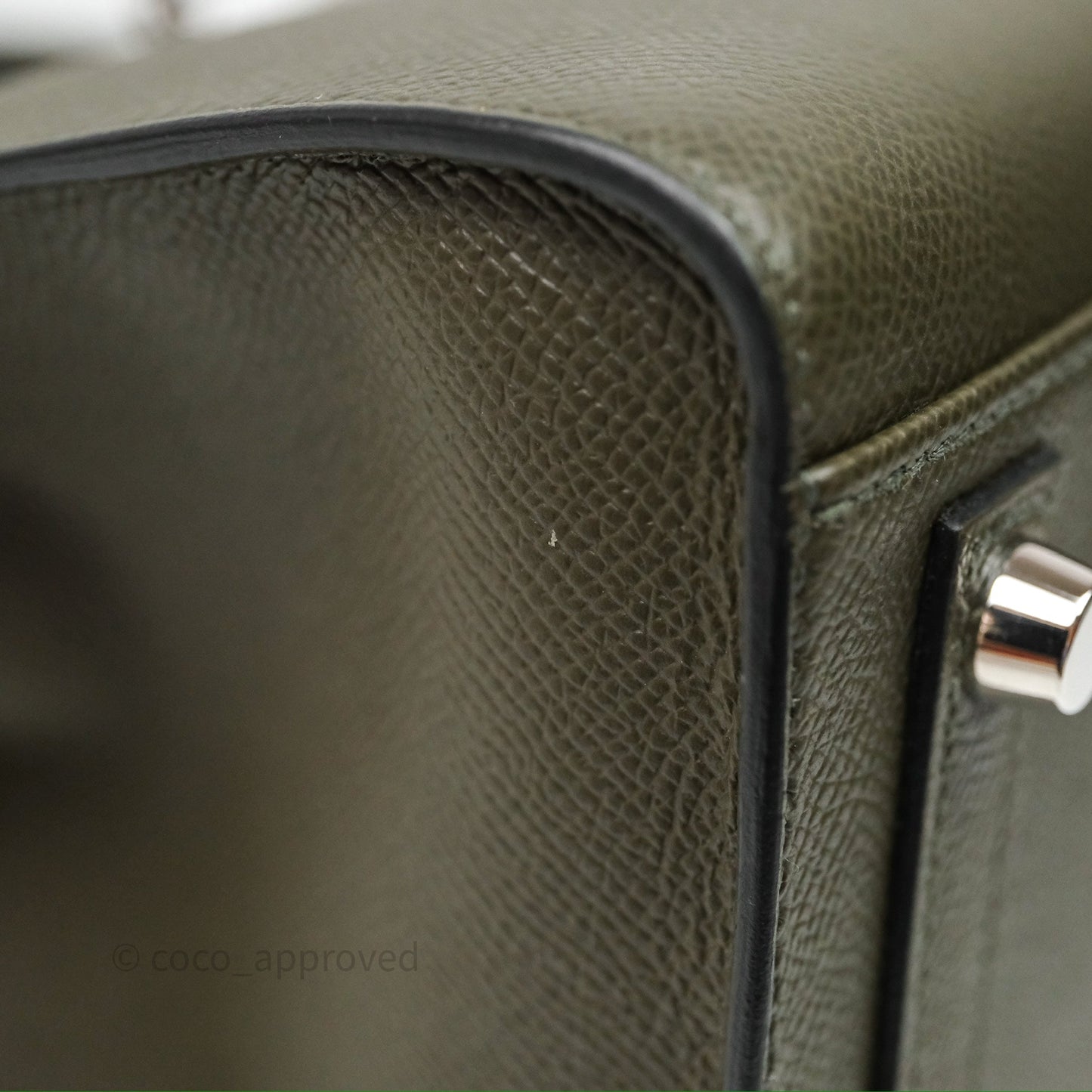 Hermès Birkin 30 Vert de Gris C6 Epsom Sliver Hardware