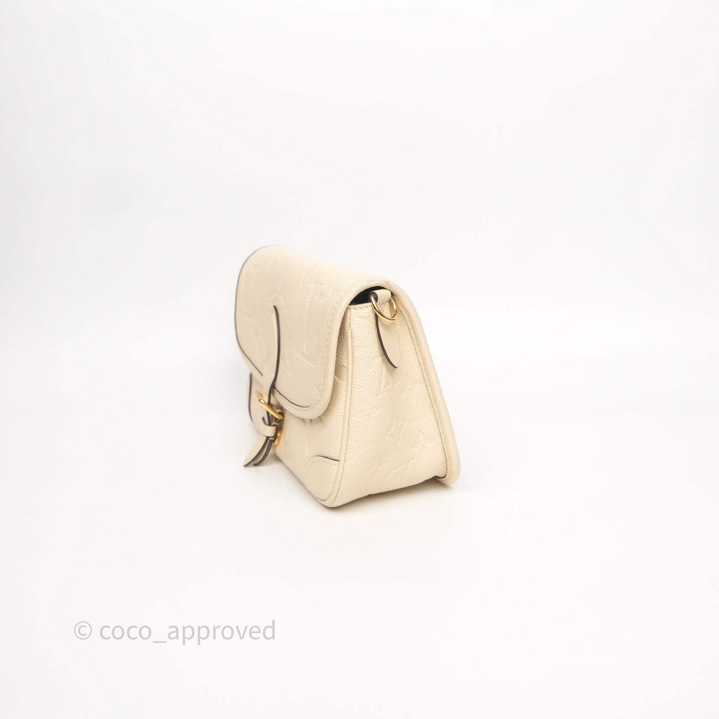 Louis Vuitton Diane Crème Beige Monogram Empreinte Leather
