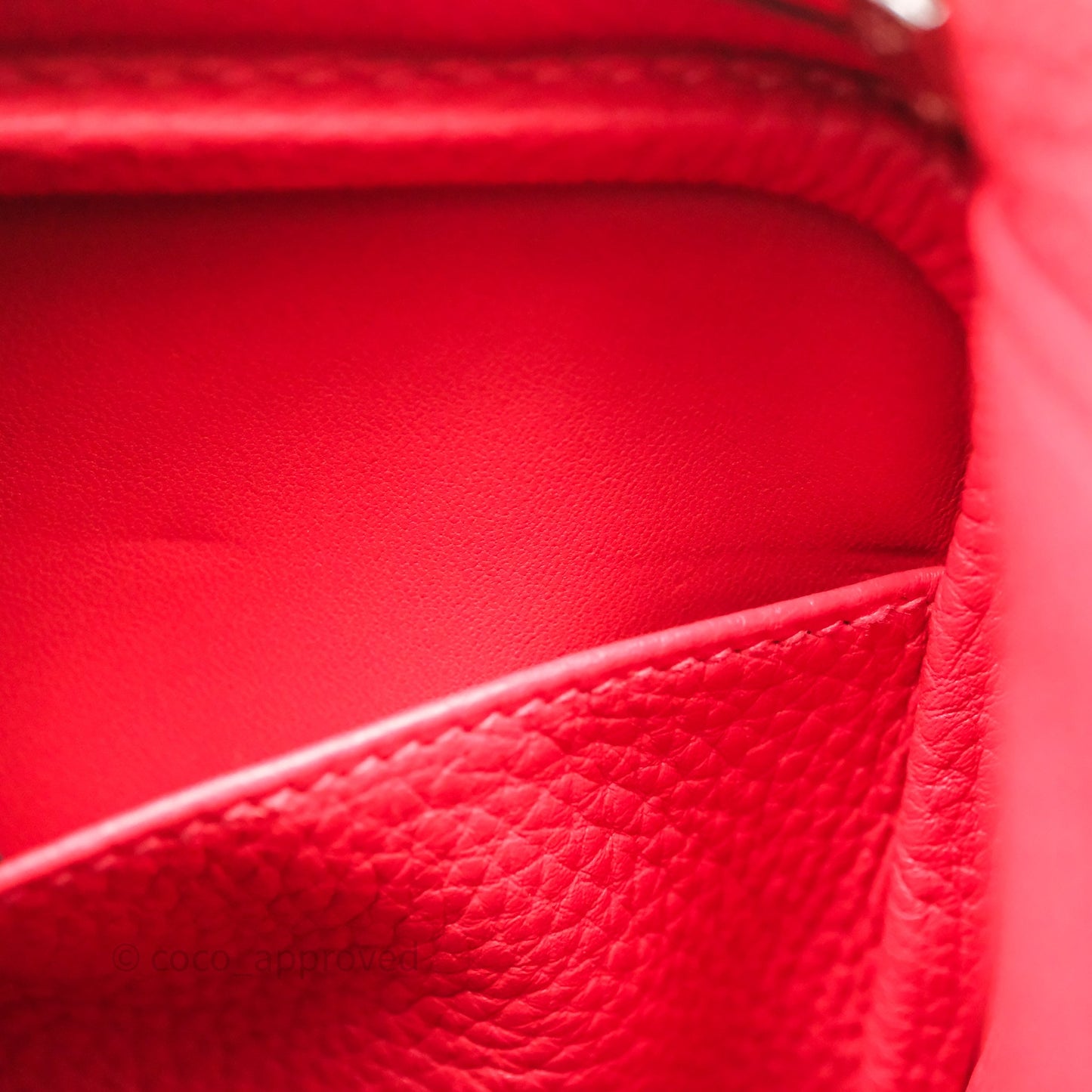 Hermes Lindy 26 Clemence Rouge Palladium Hardware