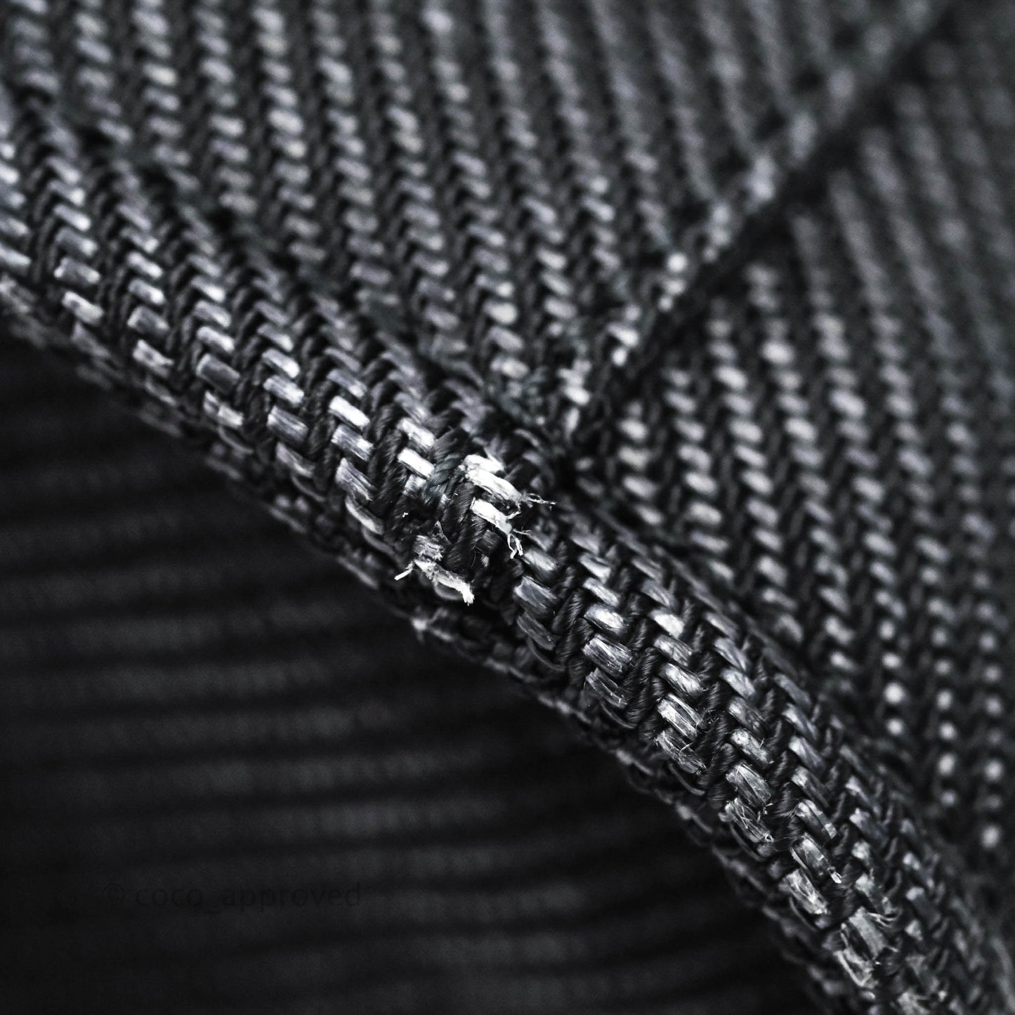 Chanel Large Deauville Charcoal Grey Canvas