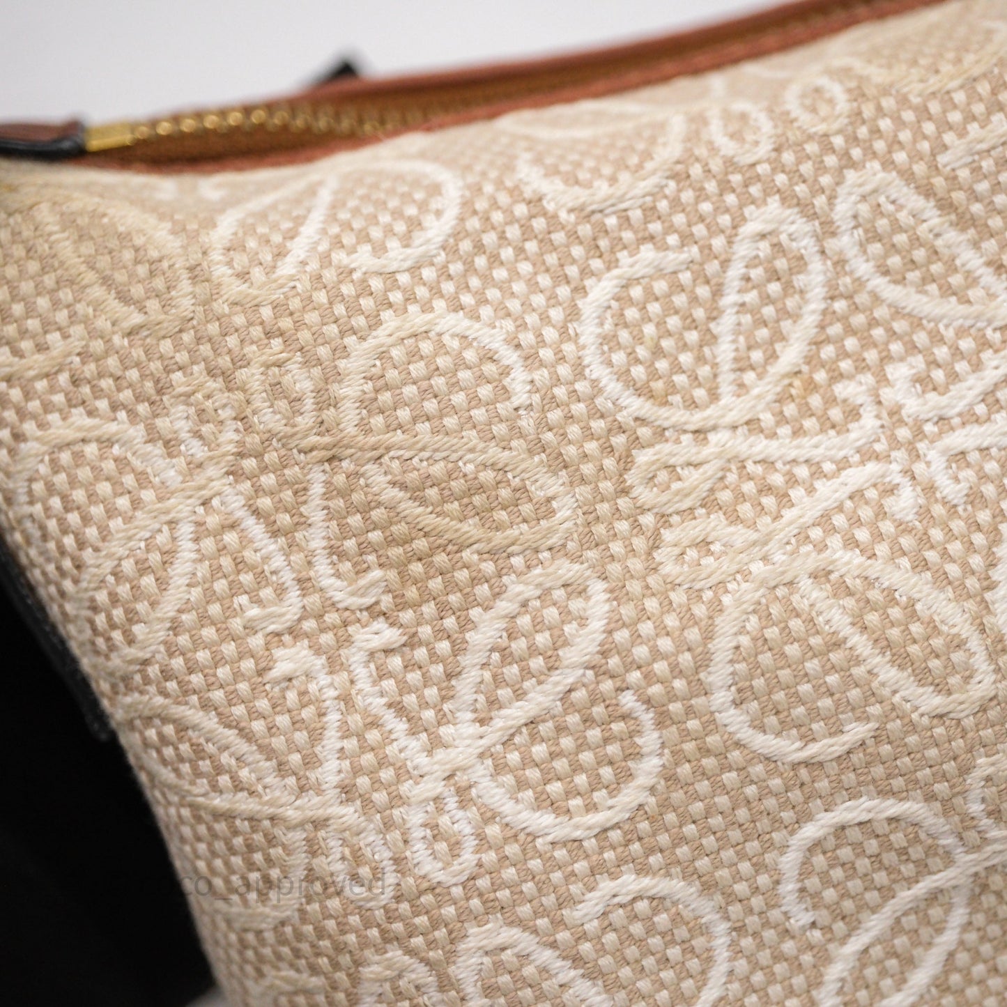 Loewe Top Handle Cubi Bag Anagram Jacquard