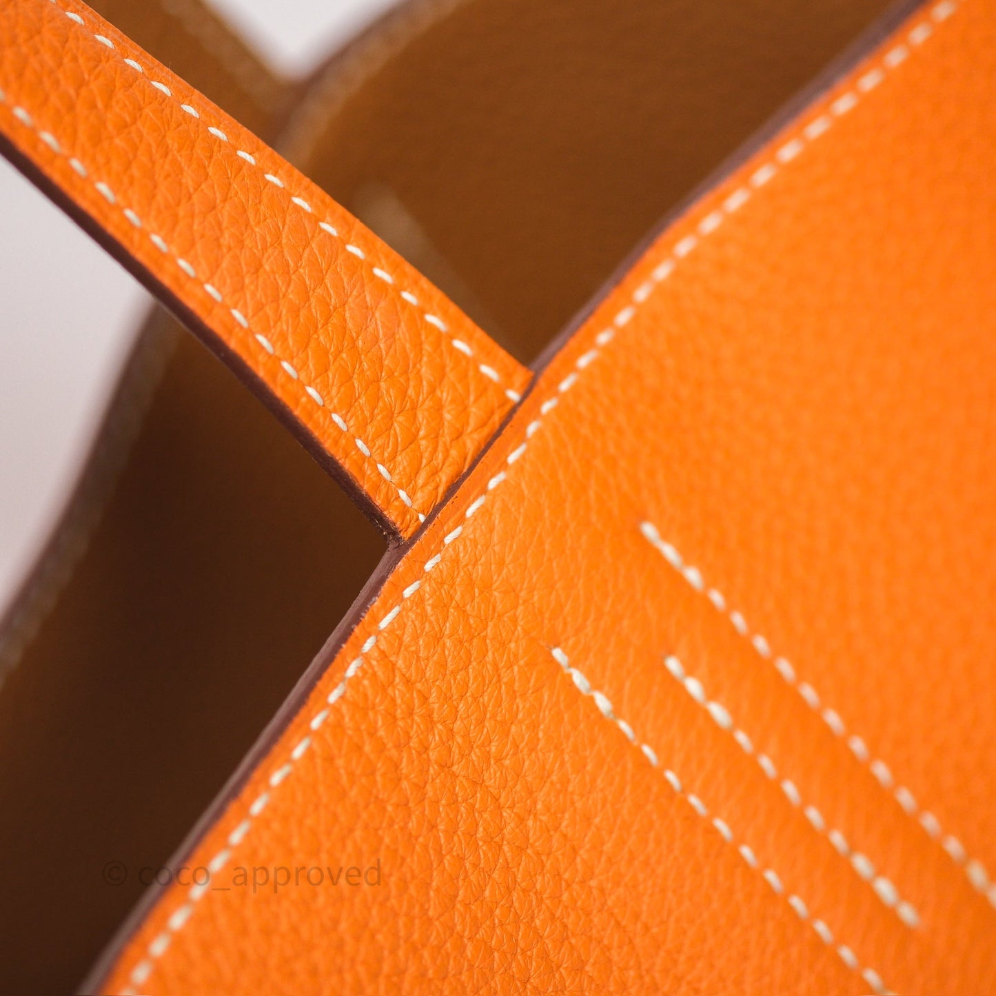 Hermès Double Sens Tote 36 Gold/ Orange Clemence