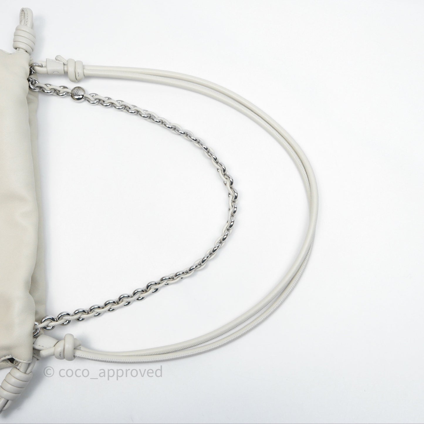 Loewe Medium Flamenco Purse in Mellow Nappa Lambskin Sea Salt