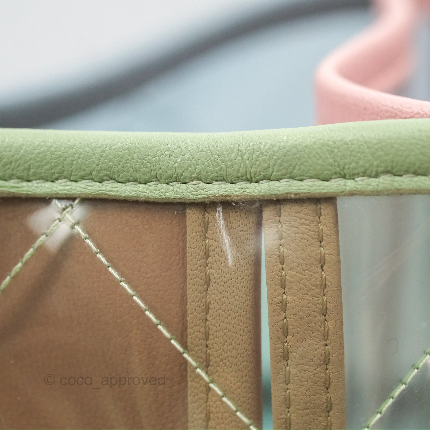 Chanel Coco Splash Blue/Green/Pink PVC Shopping Tote Bag