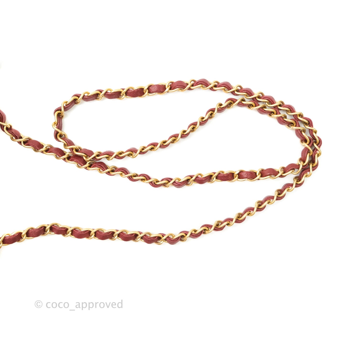 Chanel Classic Quilted Mini Rectangular Flap Iridescent Burgundy Caviar Aged Gold Hardware
