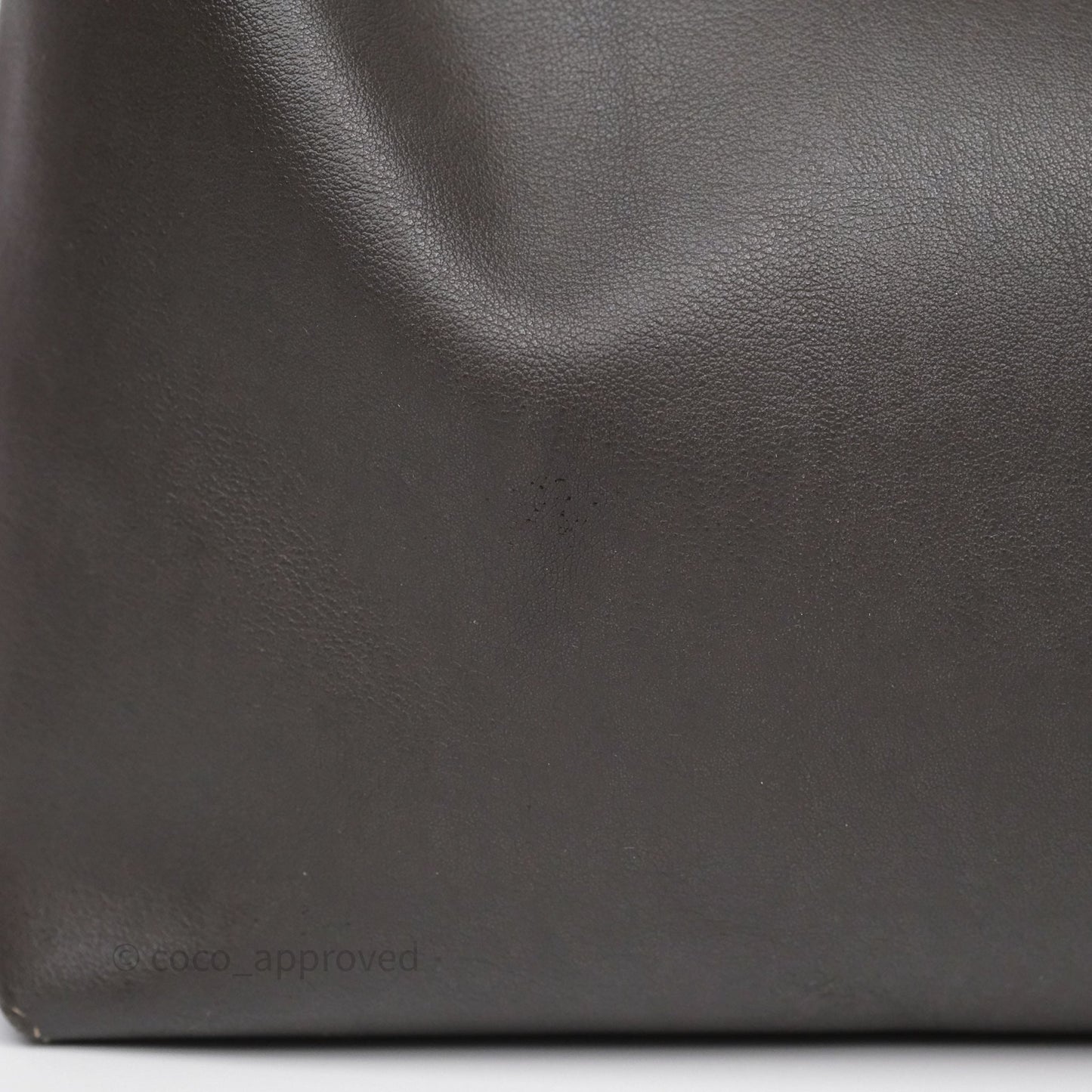 Saint Laurent Large Shopping Tote Dark Grey Calfskin
