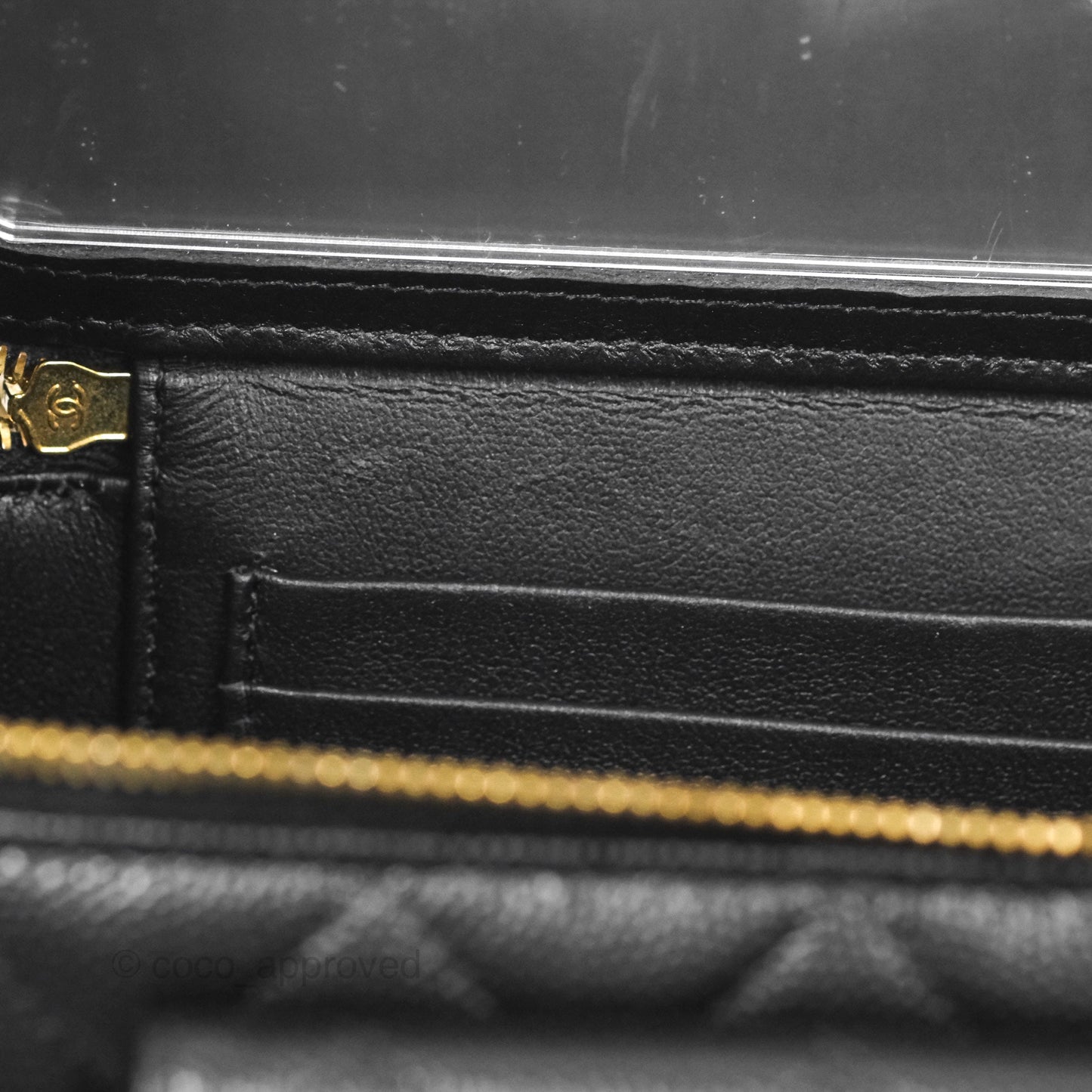Chanel Cargo Pocket Top Handle Vanity with Chain Black Caviar Gold Hardware