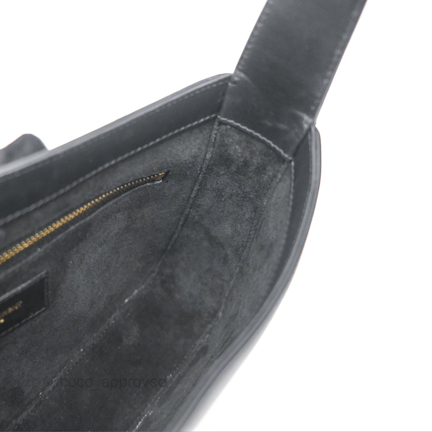 Saint Laurent ‘Le 5 a 7’ Hobo Bag Black Smooth Calfskin