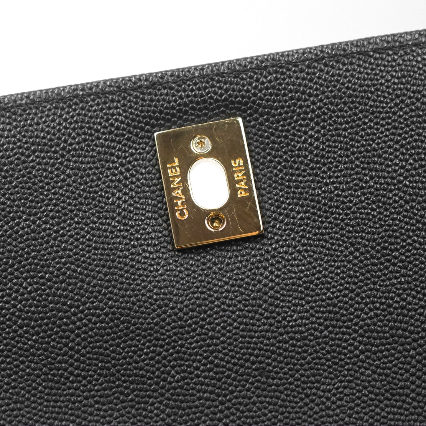 Chanel Quilted Medium Business Affinity Flap Black Caviar Gold Hardware