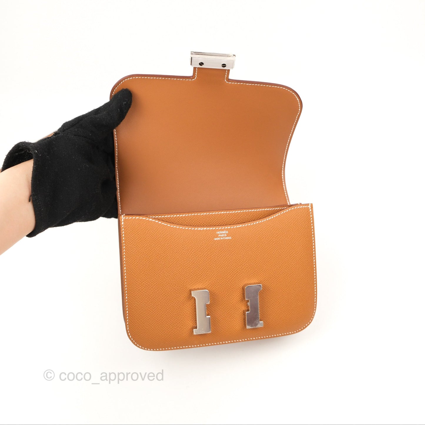 Hermès Constance Mini 18 with Mirror Gold Epsom Palladium Hardware