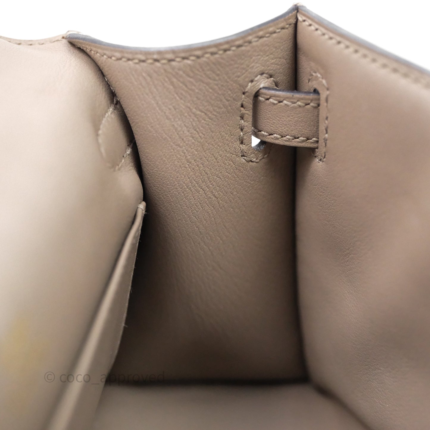 Hermès Kelly Pochette Gris Asphalte M8 Swift Gold Hardware