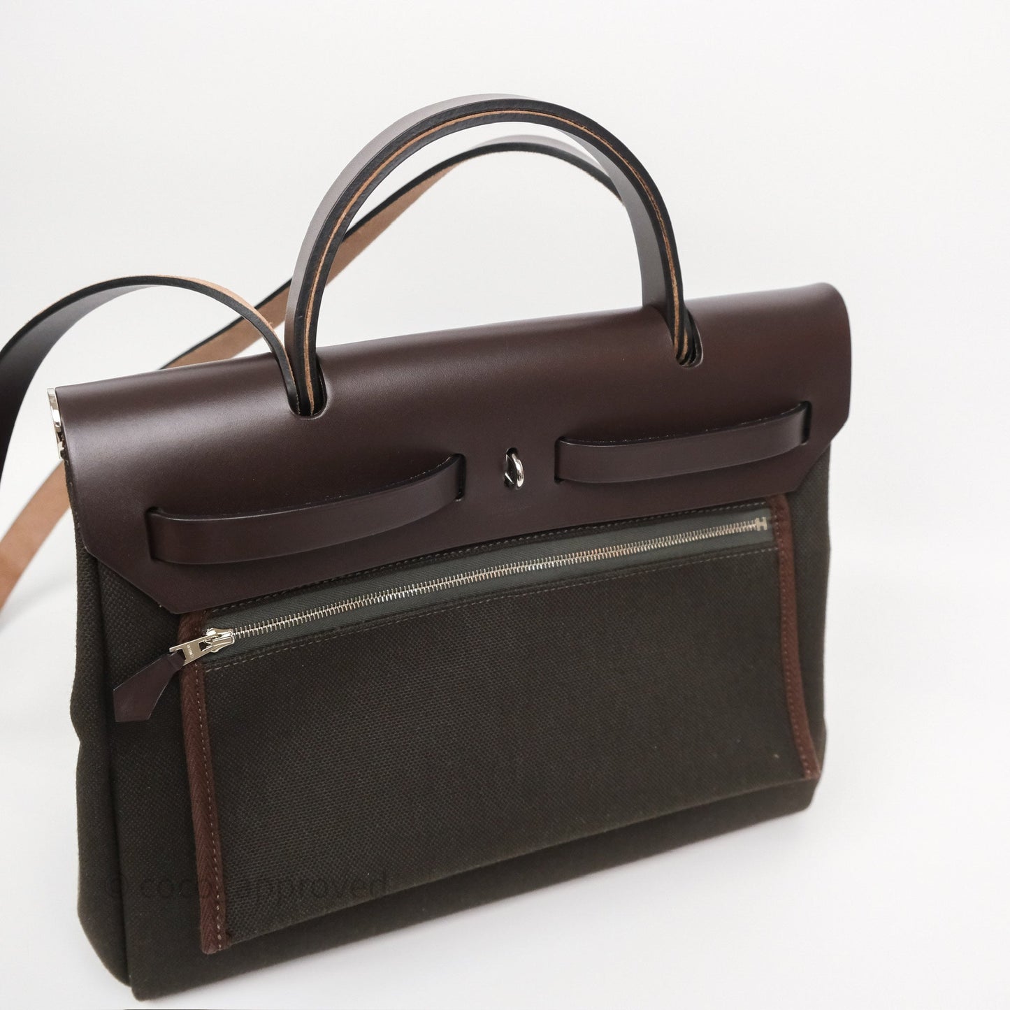 Hermès Herbag Zip 31 Retourne Dark Bronze Ebene Palladium Hardware
