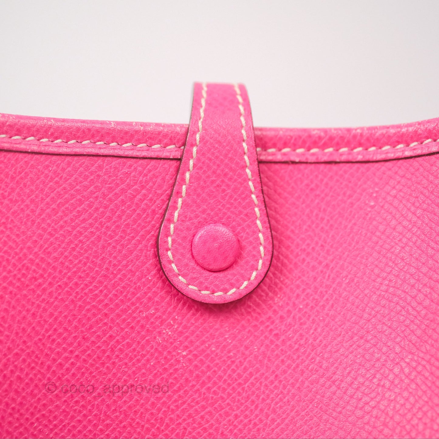 Hermès Mini Evelyne 16 Hot Pink Epsom Palladium Hardware