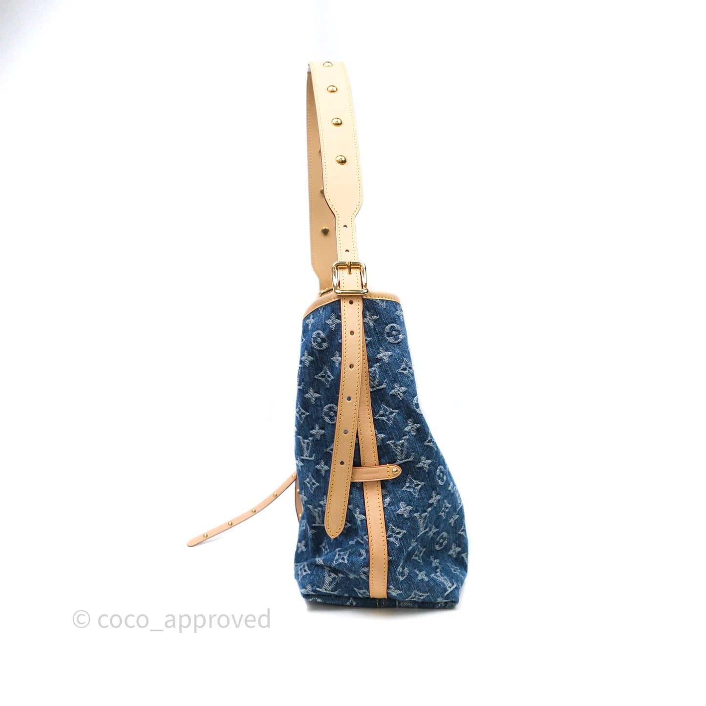 Louis Vuitton CarryAll MM Denim Blue Monogram