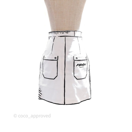 Fendi Roma Joshu White Skirt
