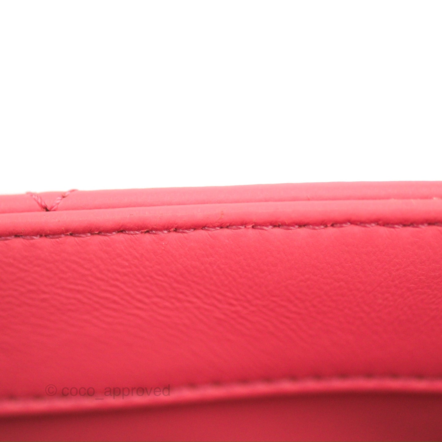 Chanel Quilted Pending CC Enamel Flap Pink Lambskin Aged Gold Hardware 22P