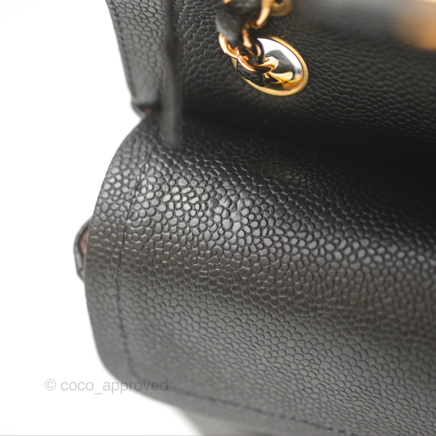 Chanel Classic Small S/M Flap Black Caviar Gold Hardware