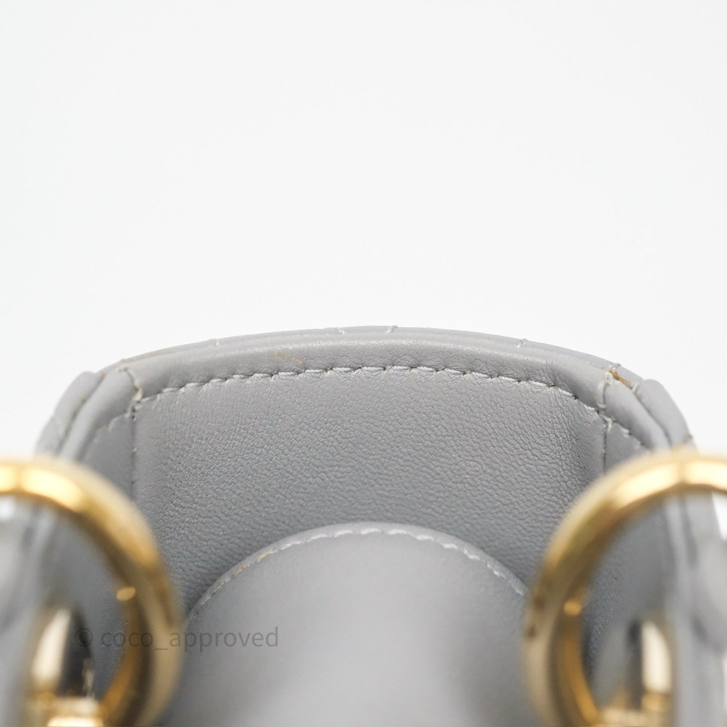 Dior Lady Dior My ABCDior Grey Lambskin Cannage