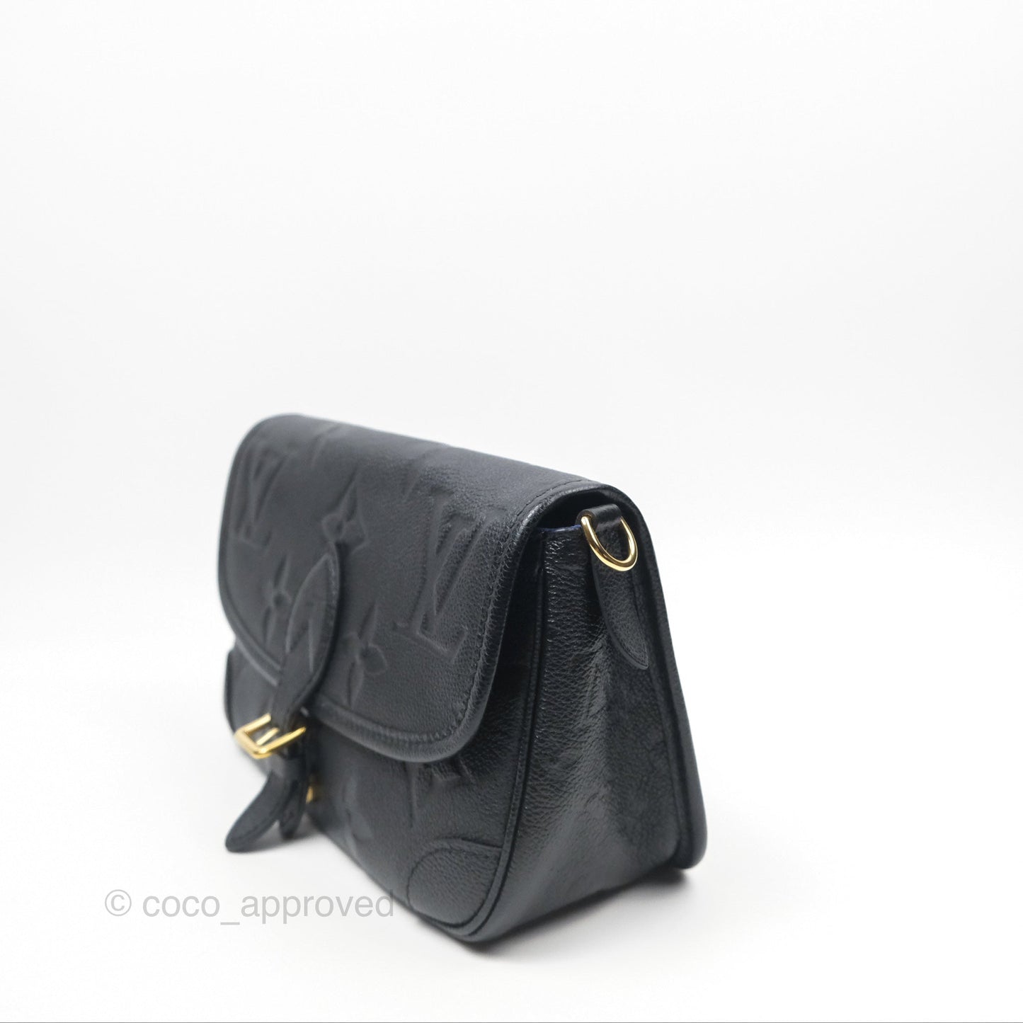Louis Vuitton Diane Black Monogram Empreinte Leather