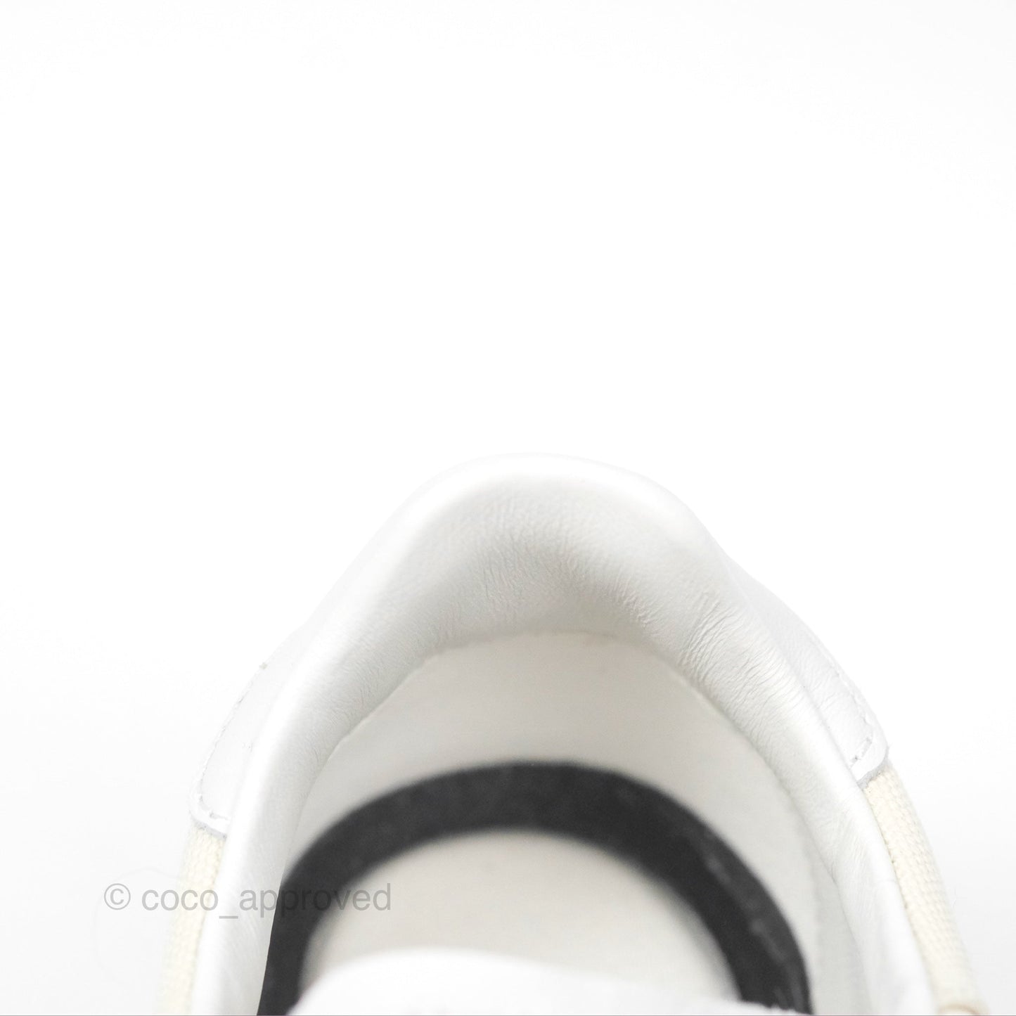Chanel Ivory Beige White Sneakers Size 37.5