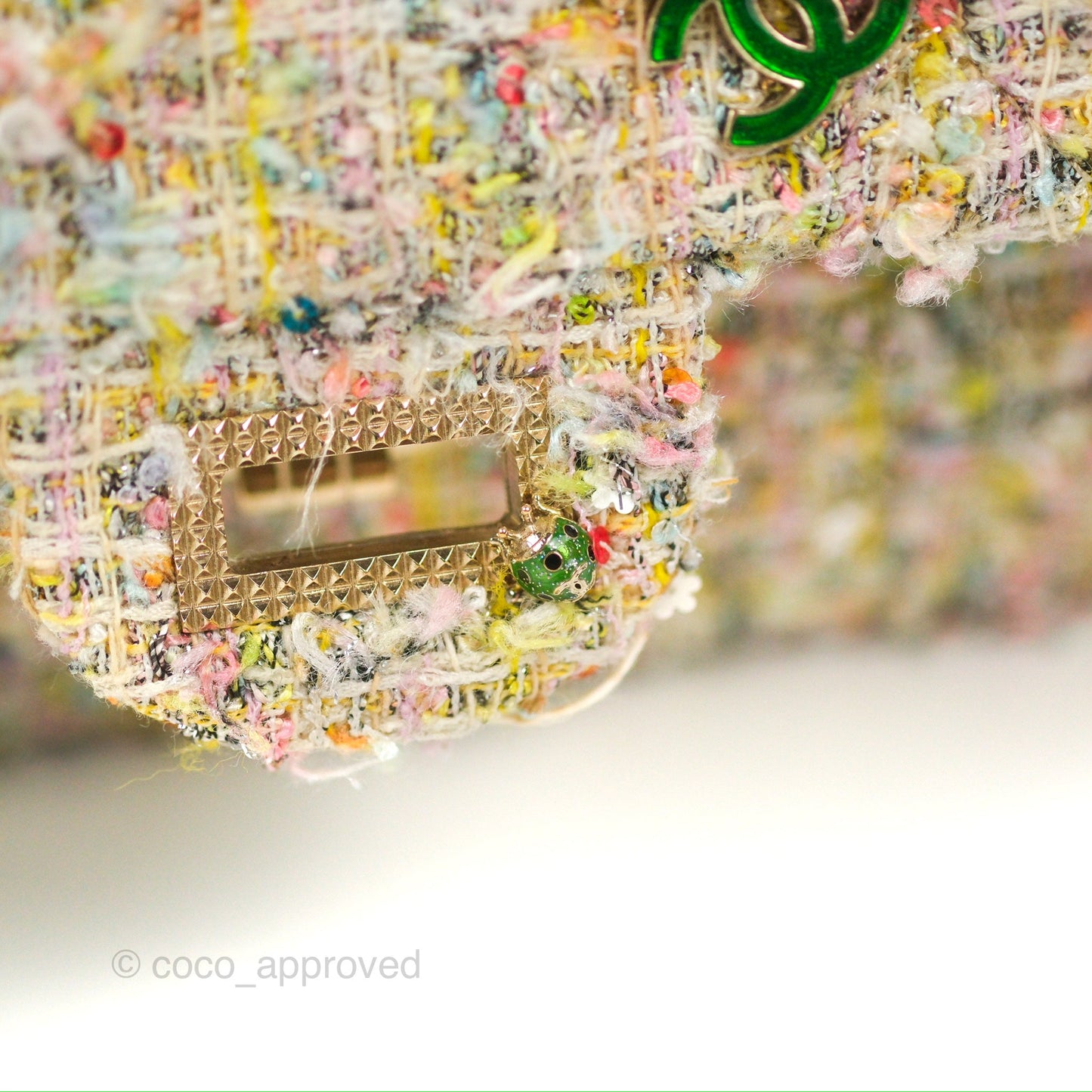 Chanel Reissue Tweed Pastel Garden Party Flap