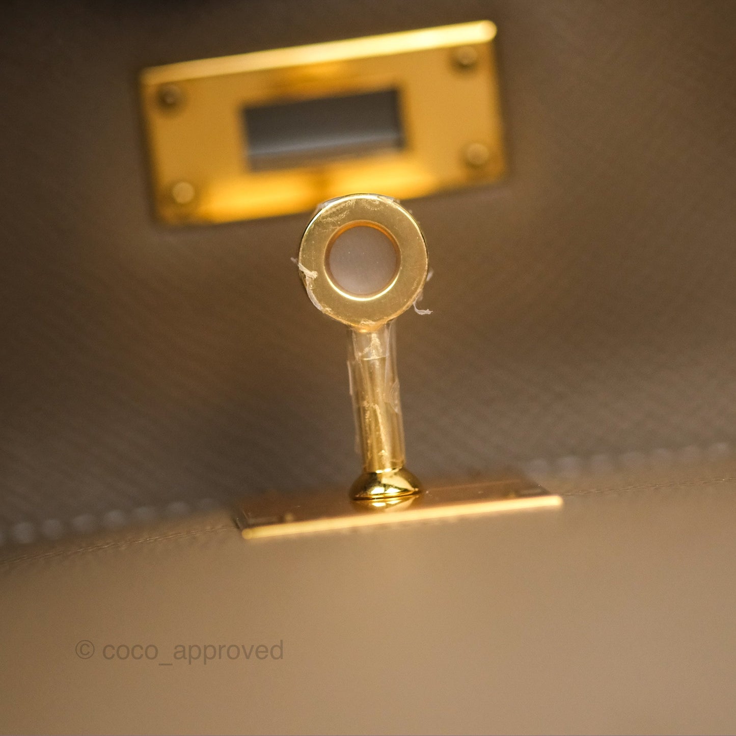 Hermès Kelly Sellier 28 Etoupe 18 Epsom Gold Hardware