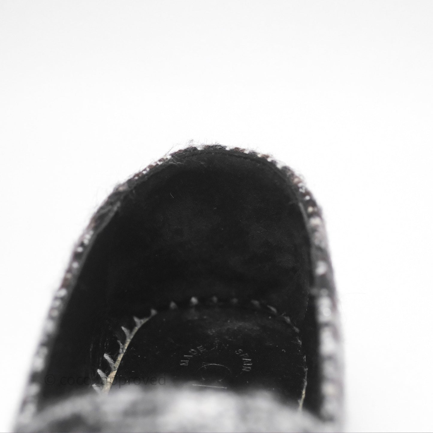 Chanel Espadrille Black Tweed Size 38