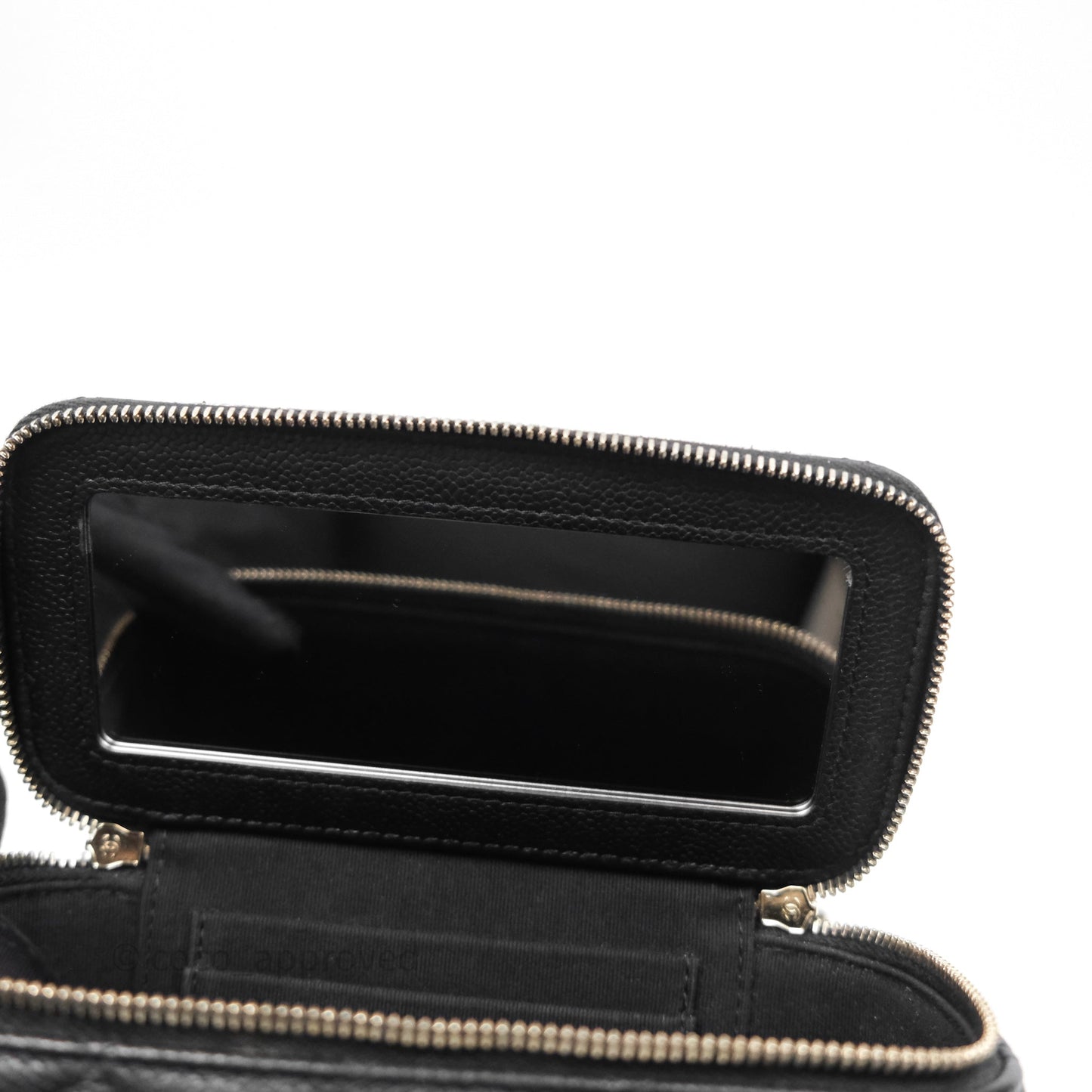 Chanel Vanity with CC Chain Black Caviar Gold Hardware
