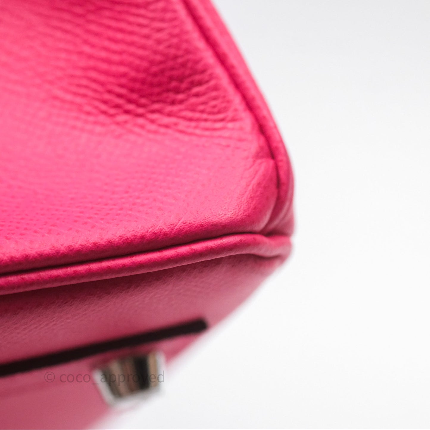 Hermès Birkin 30 Framboise 90 Epsom Palladium Hardware