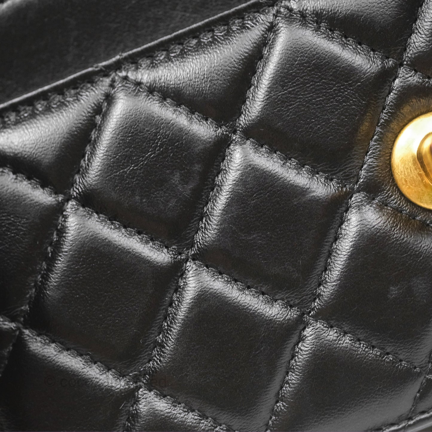 Chanel All Slide Wallet on Chain WOC Adjustable Chain Quilted Black Lambskin 22K