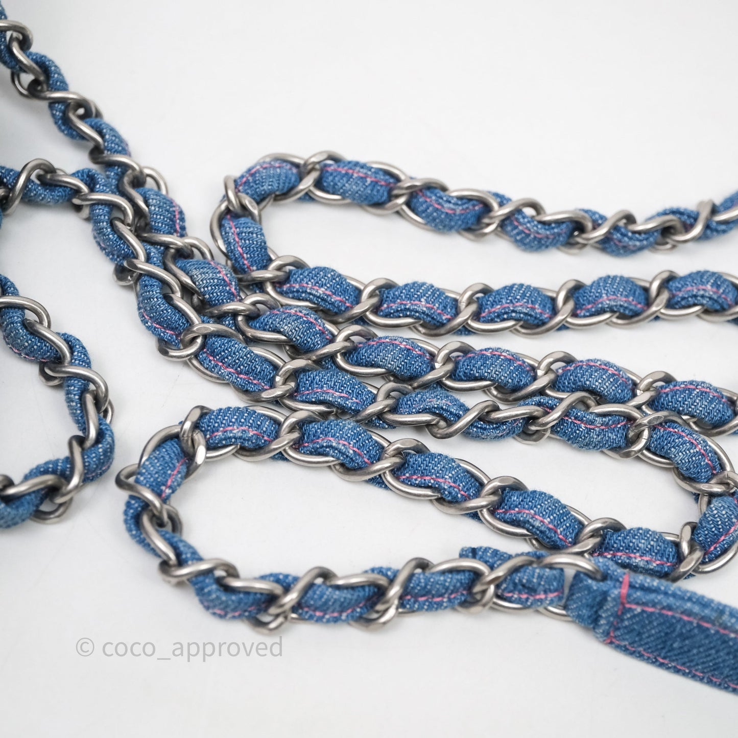 Chanel Coco Beach Flap Bag Denim Silver Hardware