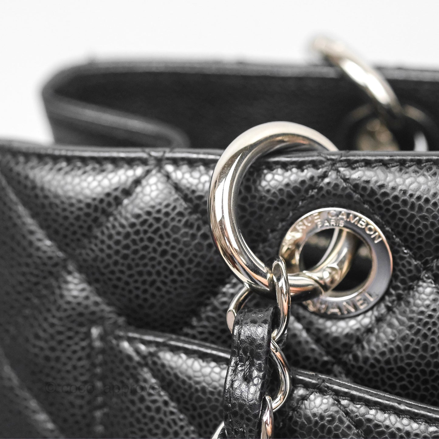 Chanel GST Black Caviar Silver Hardware