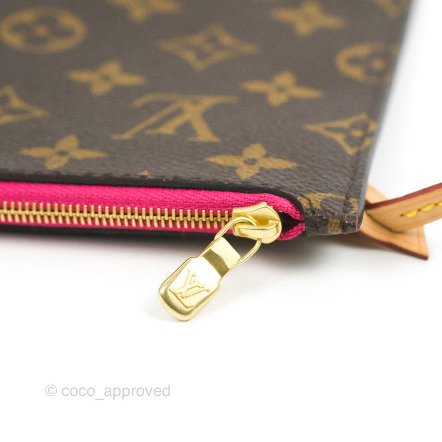 Louis Vuitton Neverfull MM Tote Bag Monogram Canvas Fuchsia