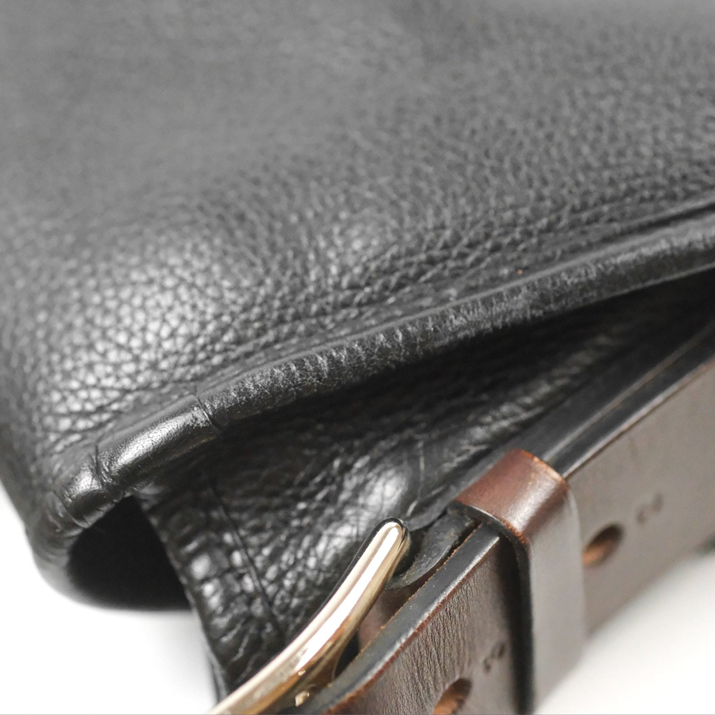 Hermès Men's Barda 43 Messenger Bag Black Ebene Alamo