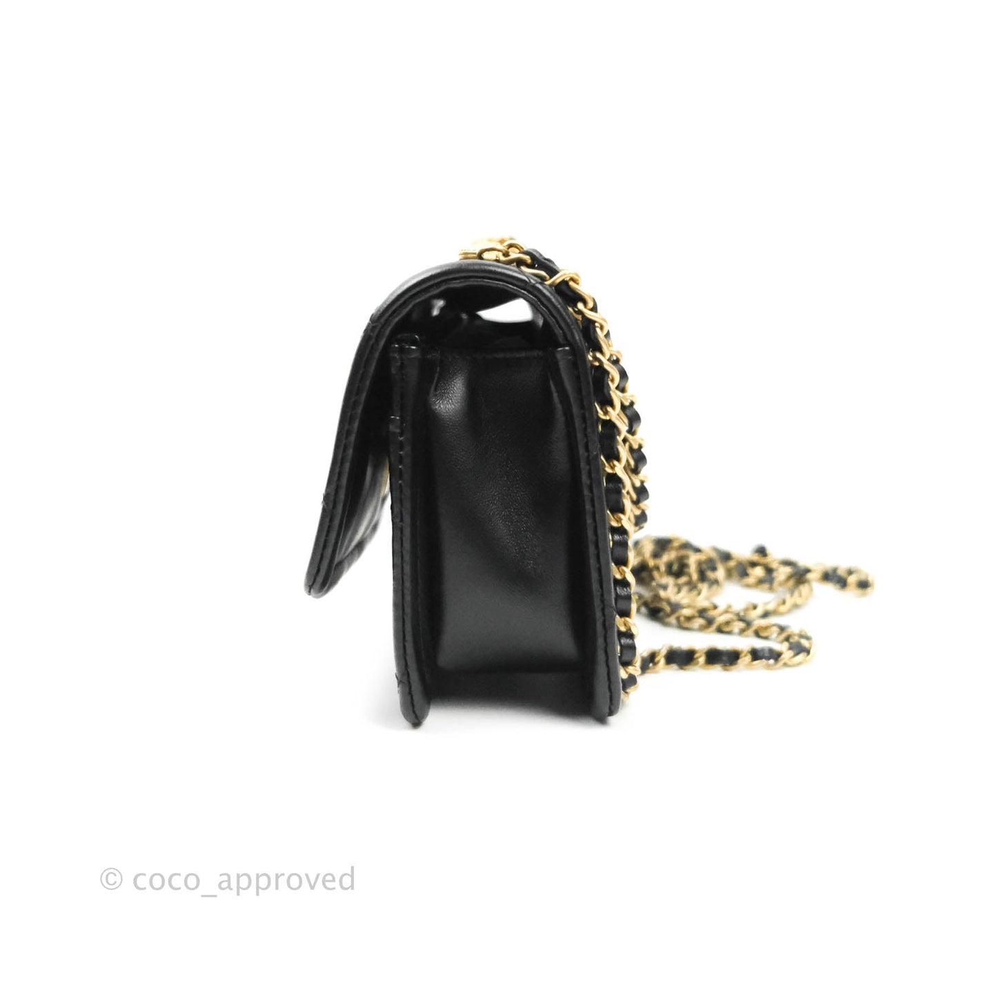 Chanel Clutch With Chain (O-purse-vanity With Chain) Black