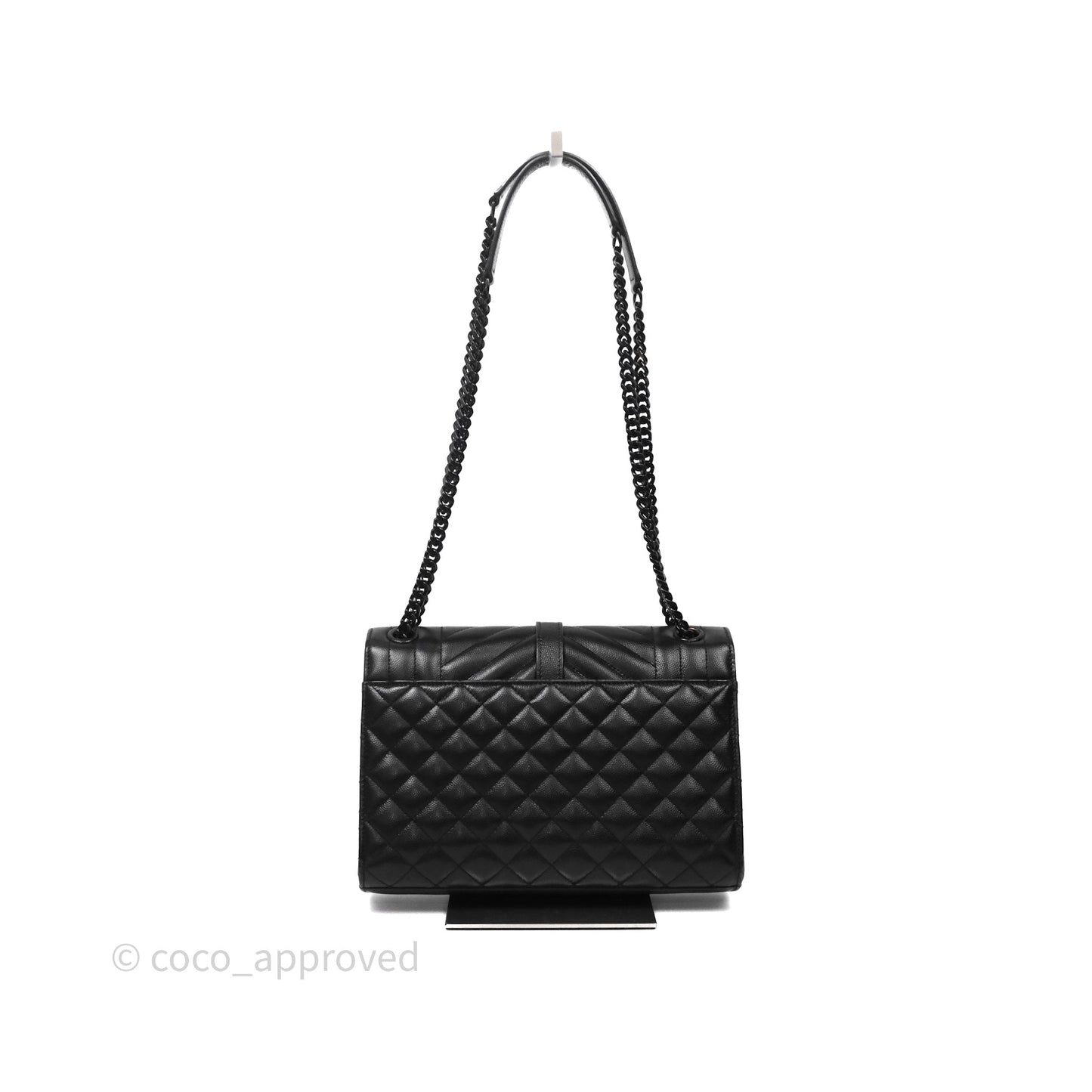 Saint Laurent Envelope Medium So Black Caviar