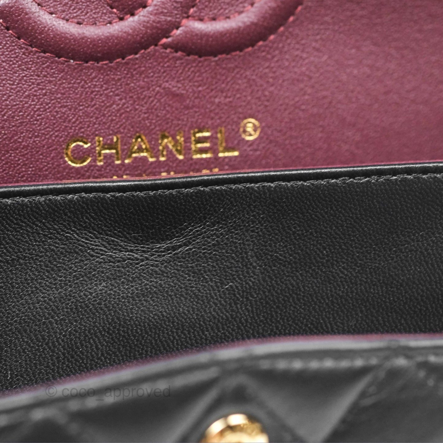 Chanel Small S/M Classic Flap Black Lambskin Gold Hardware
